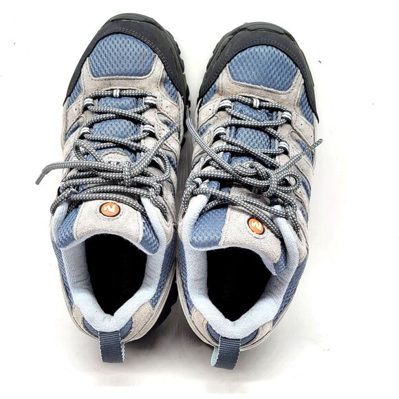 Merrell Ventilator Moab 2 Smoke Womens Gray Hiking Shoes Size US 8.5 EUR 39 EUC - Picture 12 of 16